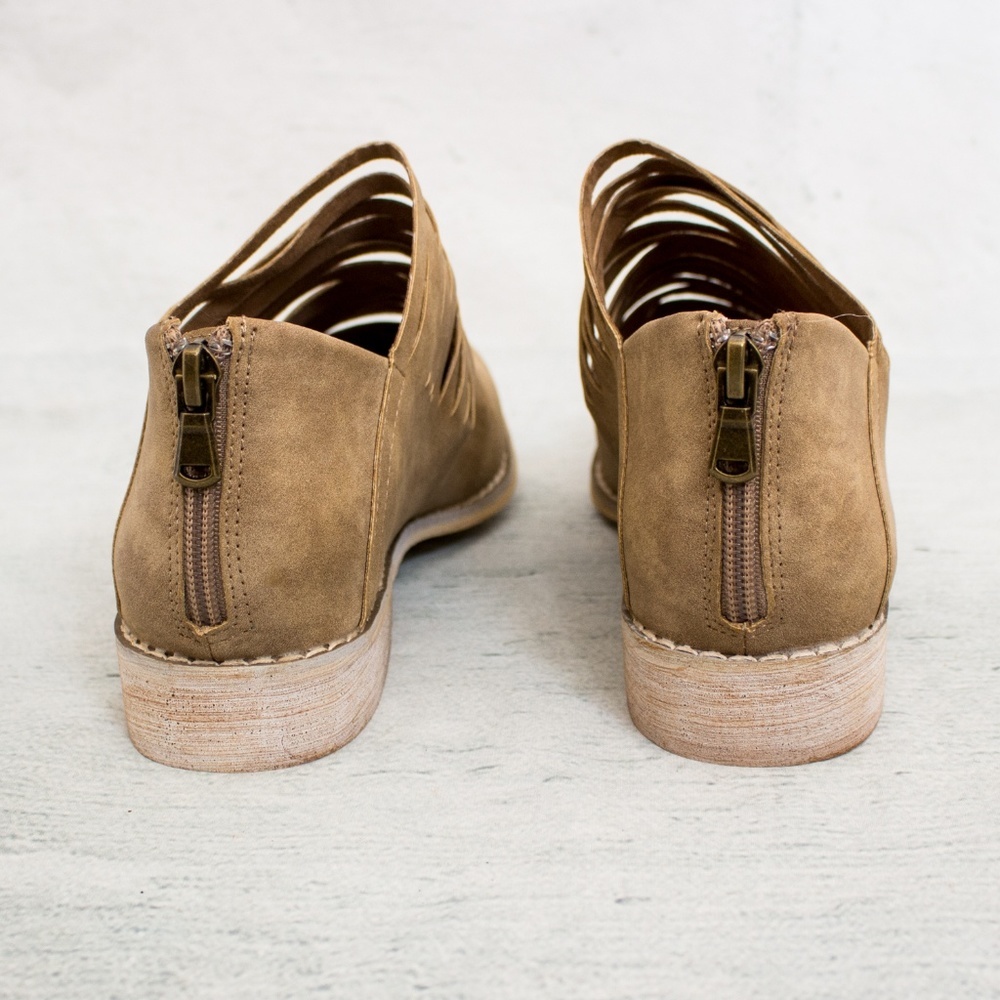 Mi.iM Free Soul Shredded Ankle Bootie Shoes Flats - Picture 6 of 7